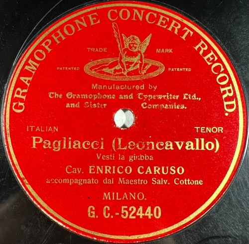 Caruso pagliacci monoface - :,