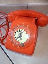 Téléphone  vintage à cadran ☎️ Orange Années 70's 80's 