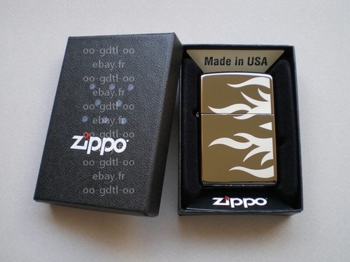 Zippo flaming black ice - black,