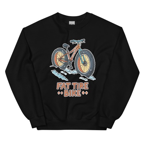 Fat tire bike mountain ski - bike,