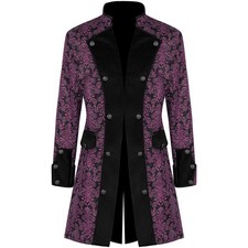 Élégante veste steampunk homme vintage manteau médiéval costume Renaissance