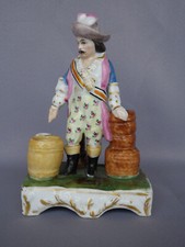 Encrier porte-plume en porcelaine Vieux Paris fin XIXe