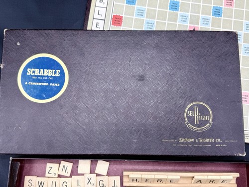 Vintage scrabble crossword - scrabble,