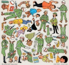 Tintin Hergé - Feuillet 16x17 DECALCOMANIE Tintin et Les Picaros - 1978 Willeb