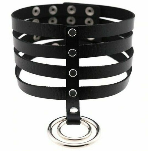 Collier soumise cuir - en, "cuir"