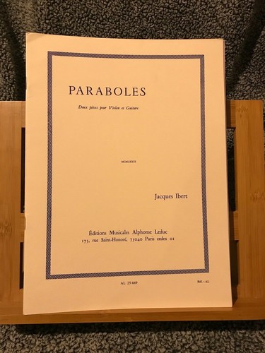 Jacques ibert paraboles - jacques,