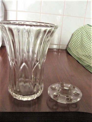 Vintage beau vase verre - vase,