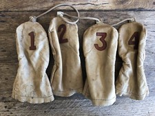 Vintage Slazenger, couvre-tête, couvre fer, housse de club de golf.