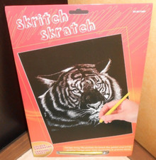 dessin à gratter gravure