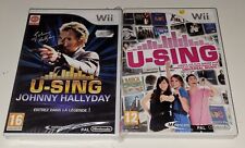Nintendo Wii - U-Sing Johnny Hallyday Blister Abîmé + U-Sing - Bon État