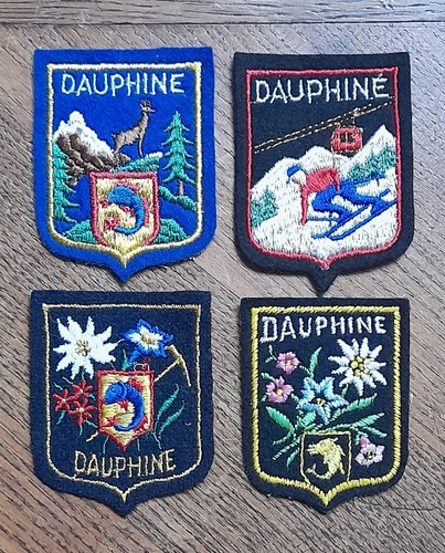 Ecusson brodé dauphiné - brodé, du