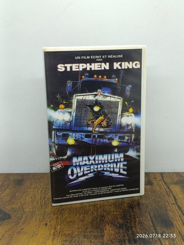 Vhs maximum overdrive - vhs,