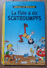BD Johan et Pirlouit - Dupuis - Dos Rond Jaune 1961 - La Flûte à Six Schtroumpfs