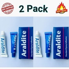 2pc Colle adhésive époxy standard Araldite 13gm (résine 7gm + durcisseur 6gm)