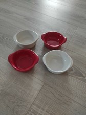 4 RAMEQUINS à four ROUGE &