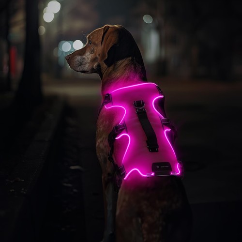 Harnais lumineux chien - harnais,