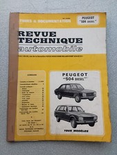 Rta Revue Technique Automobile Études Peugeot 504 Diesel N311 N341 N381 