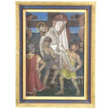 Huile sur toile religieuse par André Régagnon