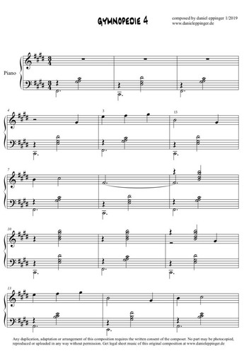 Gymnopedie partitions pour - gymnopedie,