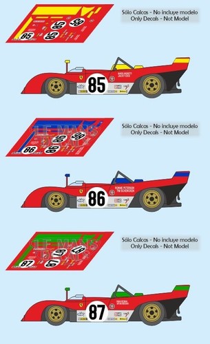 Décals ferrari 312pb watkins - 312pb,