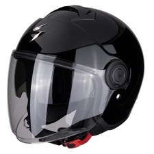 Casque Jet Scorpion Exo City Solid Noir Brillant