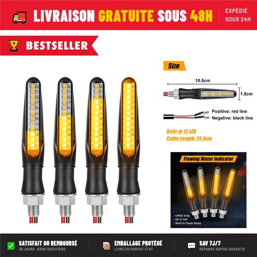 Clignotants led moto 12v - 4,