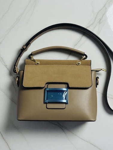 Beige crossbody bag blue - beige,