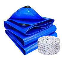 Toile Bâche BLEU PVC Avec