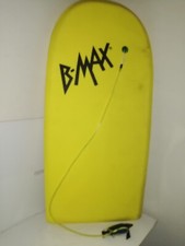 PLANCHE BODYBOARD B-MAX JAUNE 105 CM  VINTAGE BEL ETAT