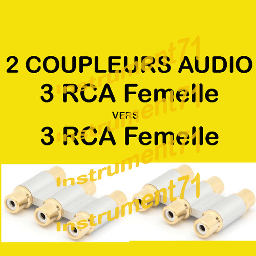 Coupleurs rca femelle vers - coupleurs,