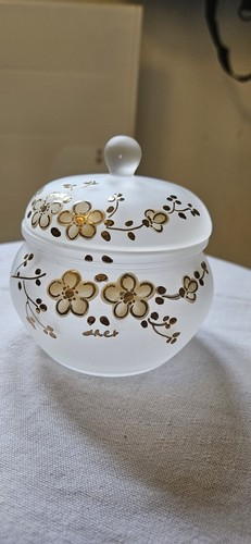 Bonbonniere verre dépoli - bonbonniere,