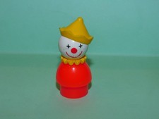 FISHER PRICE - LITTLE PEOPLE - CLOWN - CIRQUE - VINTAGE - ANNEES 1970 -