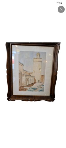 Aquarelle ancienne paysage - aquarelle,