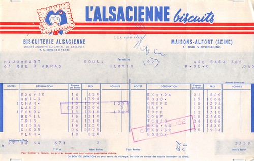 Facture 1964 alsacienne - l,