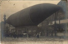 PC ATTERRISSAGE DIRIGEABLE LEBAUDY ZEPPELIN BALLOON AVIATION (A19746)