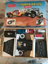 Circuit Ancien Voiture Jouef Super Raids 4x4 Jeep Ref 7508 Speedking 5 6 Volts 