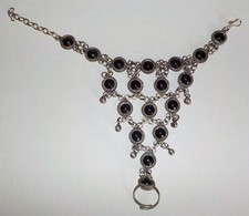 Bracelet avec grelots et bague de style Hippie bohème Indou