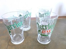 LOT TROIS  GRANDS VERRES COLLECTOR PERRIER + UN VERRE COLLECTOR SPECIAL JET 27