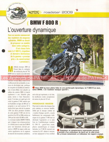 Bmw f800 roadster 2009 f - bmw, r