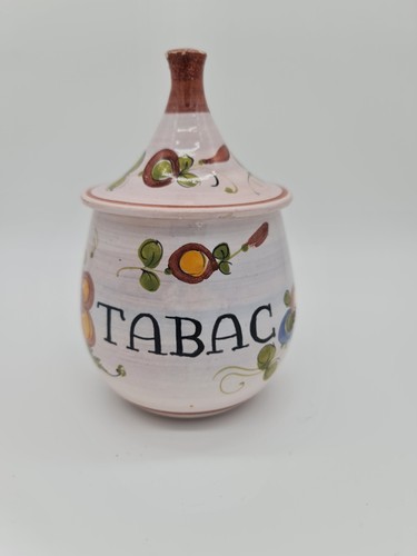 Pot tabac ancien céramique - tabac,