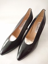 Escarpins-Trotteur  "Noir"  Années 1980  - -- "COLETTE"    -- T.37,5