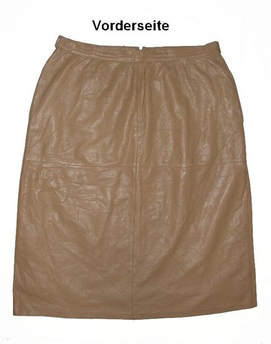 Rock cuir beige nappaleder - en,