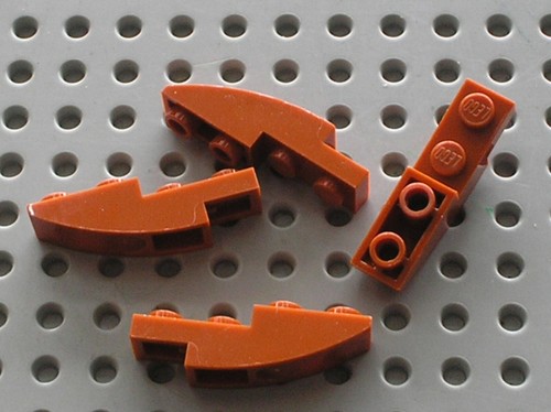 Lego dkorange slope - x, curved