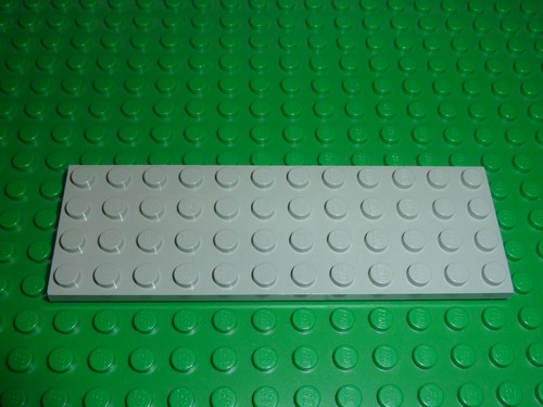 Lego plate 4x12 oldgray - 4x12,