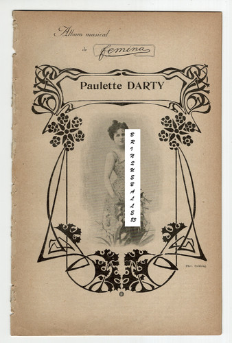 Paulette darty 1901 - 1901, partition