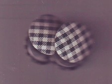 Boutons damier noir blanc - damier,
