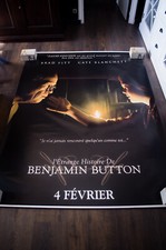 BENJAMIN BUTTON ? A French Huge Vinyl Banner DS Movie Poster Original 2009