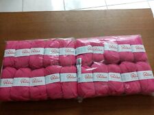 LOT 20 PELOTES 51 % LAINE MARQUE PHILDAR PHIL IRLANDAIS ROSE FUSCHIA NEUVES
