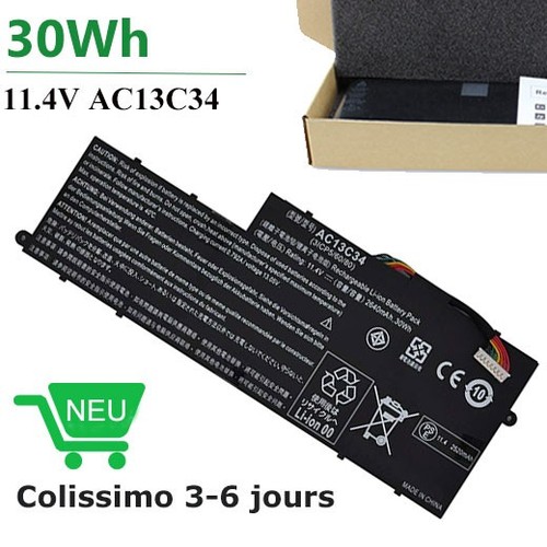 Ac13c34 batterie pour acer - ac13c34,