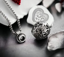 Collier pendentif  Celtique Pot de Sorcière  en Acier Inoxydable Idéal Cadeaux